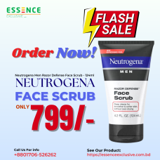 Neutrogena Men Razor Defense Face Scrub - 124ml